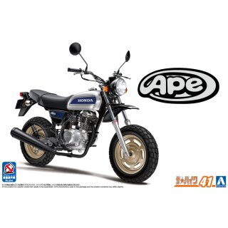 2008 Honda Ape 100 Deluxe HC07 Bike 1:12 Model Kit Aoshima 068823