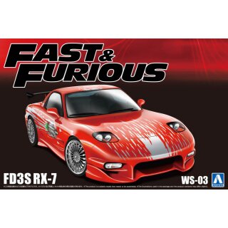 Mazda RX-7 FD3S Fast & Furious 1:24 Model Kit Aoshima 06796