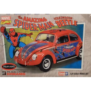 Spider-Man Volkswagen Beetle Snapit 1:25 Model Kit Polar Lights 927 VW Käfer Bug