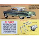 1951 Chevy Bel Air Stock Drag 1:25 AMT Model Kit Bausatz...