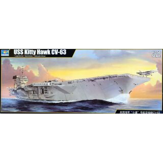 USS Kitty Hawk CV-63 Navy Flugzeugträger Carrier 1:350 Model Kit Trumpeter 05619