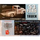 1953 Ford Pickup Truck 3in1 1:25 AMT Model Kit Bausatz...