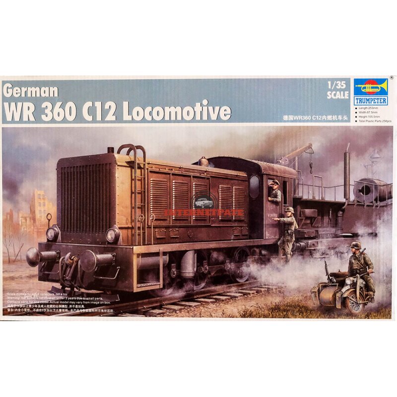 Trumpeter Modellbausatz 1:35 German WR 360 C12 Lokomotive - Plastikmodell Zum Selberbauen Trumpeter Modellbausatz 1:35 German WR 360 C12 Lokomotive - Plastikmodell Zum Selberbauen