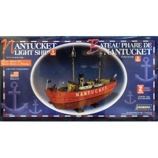 Nantucket Light Ship Boot Schiff Boat 1:95 Model Kit Bausatz Lindberg 70860