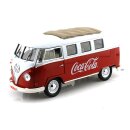 1962 VW Bus Volkswagen Minibus T1 Coca Cola rot/weiß 1:18 Motor City Classics