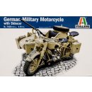 BMW R 75 German Military Motorcycle 1:9 Model Kit Italeri 7403