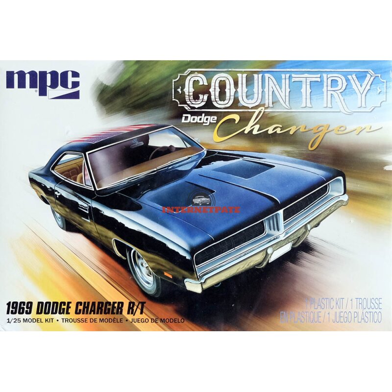 1969 Dodge Charger R/T Country 1:25 MPC Model Kit Bausatz MPC878, 29,90