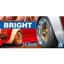 14 Zoll Bright Felgen & Reifen Set Wheel 1:24 Model...