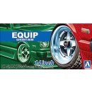 14 Zoll Equip Short Rim Tire & Wheel Set 1:24 Model...