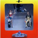 Tire Brigade Set #10 Andy & Val & Derek 3 Figures 1:24 Motorhead Miniatures #776